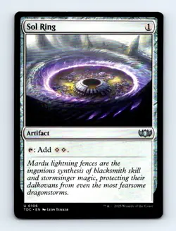 #106 2025 Tarkir: Dragonstorm Commander TDC Sol Ring Uncommon - Image 1