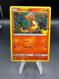 TCG POKEMON CHARMANDER 9/25 25TH ANNIVERSARY MCDONALDS HOLO - Image 1
