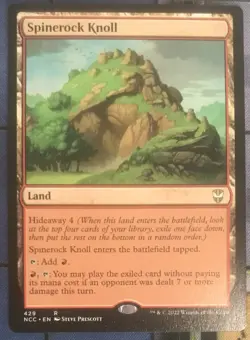 SPINEROCK KNOLL Streets of New Capenna Commander MTG Magic Gathering - Image 1