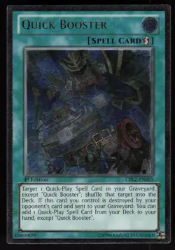 Quick Booster (UTR) CBLZ-EN065 EURO Ultimate Rare 1st Edition Yu-Gi-Oh - Image 1
