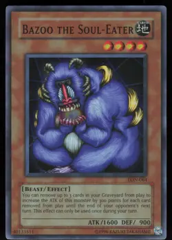 Bazoo the Soul-Eater LON-064 LON Super Rare TAEV PRINT Yu-Gi-Oh - Image 1