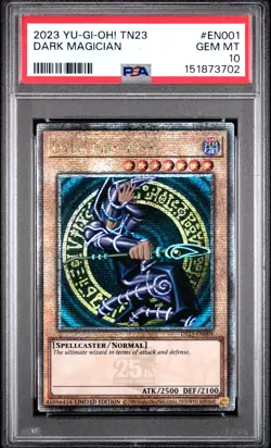2023 YU-GI-OH! TN23-25TH ANNIVERSARY TIN: DUELING HEROES DARK MAGICIAN PSA 10 - Image 1
