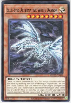 Blue-Eyes Alternative White Dragon SDWD-EN005 Yu-Gi-Oh Unlimited NM - Image 1