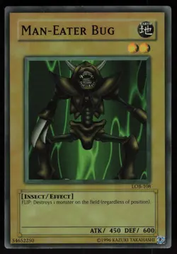 Man-Eater Bug LOB-108 LOB 1.5 Print Heavy Fade Yu-Gi-Oh - Image 1