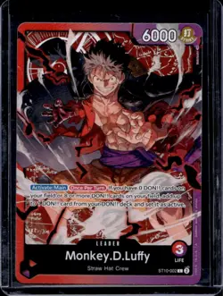 2023 One Piece Ultra Deck: The Three Captains Monkey.D.Luffy Leader #ST10-002 - Image 1