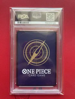 2024 One Piece TCG - Shanks OP09-004 Wanted Alt Art SR Holo PSA 10 - Image 2