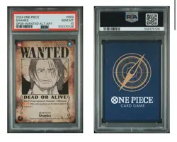 2024 One Piece TCG - Shanks OP09-004 Wanted Alt Art SR Holo PSA 10 - Image 3