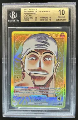 2023 One Piece Awakening of the New Era Enel Leader Alt Art #OP05-098 BGS 10 - Image 1