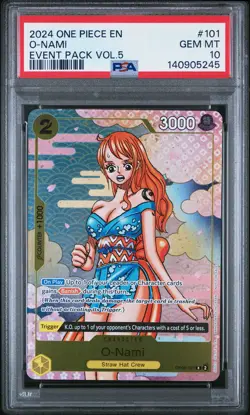 2024 ONE PIECE EVENT PACK VOL.5 #101 O-NAMI PSA 10 - Image 1