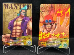 One Piece AR Carddass 02 Nami Wanted Ace Sanji Franky Brook Rare Vintage - Image 4