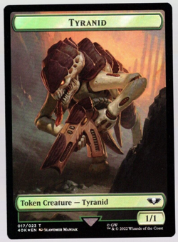 Tyranid / Tyranid 017/023 Double Faced Token Surge Foil Warhammer 40k MTG NM - Image 1