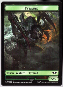 Tyranid / Tyranid 017/023 Double Faced Token Surge Foil Warhammer 40k MTG NM - Image 2