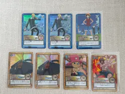 One Piece Hyper Battle Carddass Vintage Holo Luffy Sanji Ace Chopper Lot - Image 1