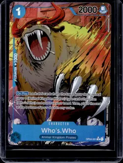 2023 One Piece Kingdoms of Intrigue Who's.Who Rare Alt Art #OP04-051 - Image 1