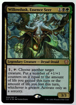 Willowdusk, Essence Seer 006/081 Mythic Foil Commander 2021 MTG Near Mint - Image 1