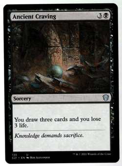 Ancient Craving 135 Non Foil Uncommon Commander 2021 MTG Near Mint - Image 1
