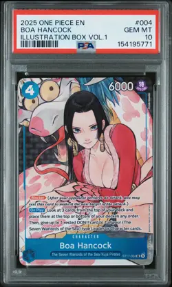 2025 ONE PIECE PROMOS ILLUSTRATION BOX VOL.1 #004 BOA HANCOCK PSA 10 - Image 1