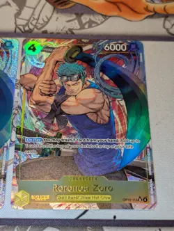x4 Roronoa Zoro OP15-113 Alternate Art SR Playset NM One Piece TCG Adventure - Image 5