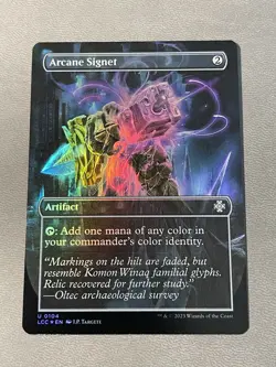 Arcane Signet (Borderless) Commander: the Lost Caverns of Ixalan Foil #104 NM - Image 1