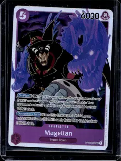 2022 One Piece Paramount War Magellan Super Rare #OP02-085 - Image 1