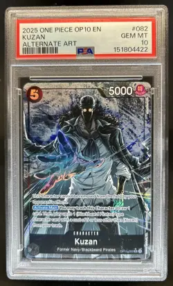 2025 One Piece Royal Blood Kuzan Alt Art #OP10-082 PSA 10 GEM MINT - Image 1