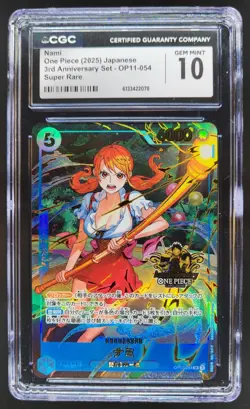 2025 ONE PIECE JP NAMI SUPER RARE OP11-054 CGC 10 D PT - Image 1