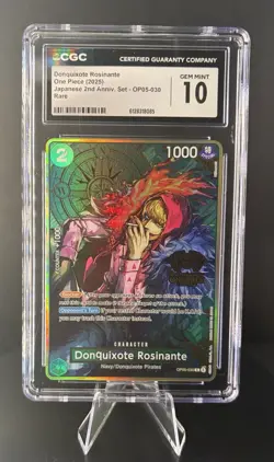 Donquixote Rosinante One Piece 2nd Anniversary Set OP05-030 English Gem CGC 10 - Image 1