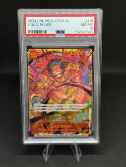 2024 One Piece OP09 Gol D. Roger Secret Rare 118 PSA 8 Near Mint-Mint - Image 1