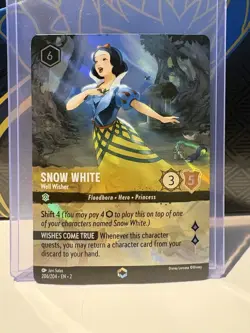 Snow White Well Wisher 206/204 (Enchanted) Disney Lorcana Rise of the Floodborn - Image 1