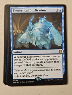 MTG l Theoretical Duplication (x4 Playset) | (NM) Wilds of Eldraine Commander - Image 1