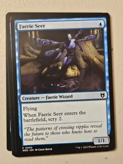 MTG l Faerie Seer (x4 Playset) | (NM) Wilds of Eldraine Commander - Image 1
