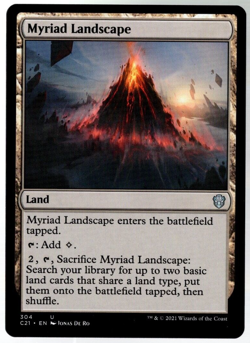 Myriad Landscape 304 Non Foil Uncommon Commander 2021 MTG Near Mint - Image 1