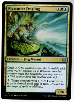 Plaxcaster Frogling 226 Non Foil Uncommon Commander 2021 MTG Near Mint - Image 1