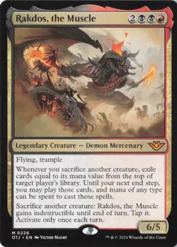 Rakdos, the Muscle M Outlaws of Thunder Junction 226 NM - Image 1