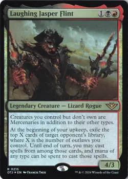 Laughing Jasper Flint R Outlaws of Thunder Junction 215 NM Foil - Image 1