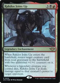 Rakdos Joins Up R Outlaws of Thunder Junction 225 NM Foil - Image 1