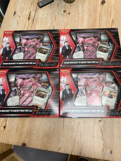 Pokemon TCG : Team Rocket's Mewtwo Ex Box Destined Rivals - New & Sealed x 4 - Image 1