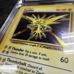 CGC 8 Zapdos 1999 Base Set 16/102 Holo Pokemon Card psa - Image 2