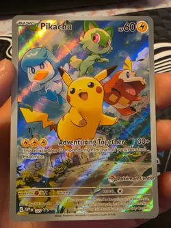 Pokemon Paldea Evolved Pikachu Pokemon Center Stamped SVP 027 - Image 1