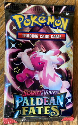 Pokemon Paldean Fates Booster Pack - 10 Cards / Pack - Random Art - SEALED - Image 1