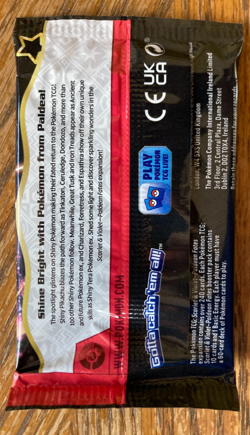 Pokemon Paldean Fates Booster Pack - 10 Cards / Pack - Random Art - SEALED - Image 2