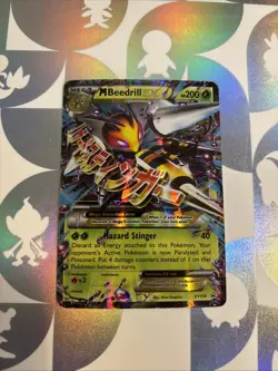 Pokemon Mega Beedrill EX Black Star Promo Holo Card XY158 - Image 1