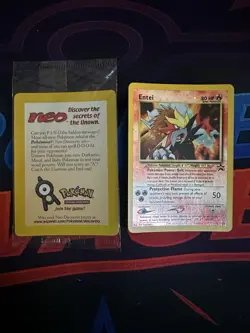 Pokemon Entei Black Star Promo Card #34 SEALED Movie Promo NEW - NEAR MINT - Image 1