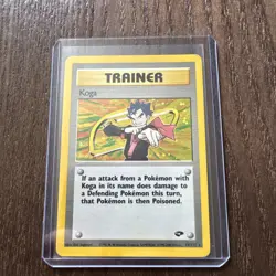 Pokemon TCG Koga Card 106/132 Gym Challenge Trainer Unlimited Non-Holo VLP - Image 1