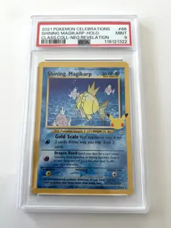 2021 POKEMON CELEBRATIONS CLASSIC COLL #66 SHINING MAGIKARP-HOLO PSA 9 - Image 1