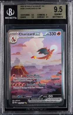 2023 Pokemon TCG Scarlet And Violet 151 Charizard Ex SIR #199 Bgs 9.5 - Image 1