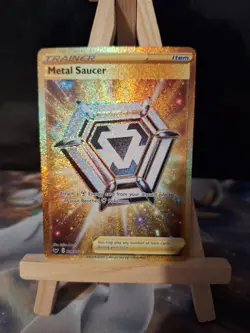 Metal Saucer 214/202 Secret Rare Sword & Shield Base Set Pokemon Card - Image 1