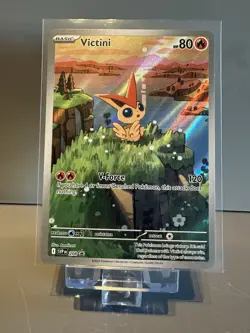 Pokemon TCG Victini SVP 208 Black Star Promo Illustration Rare - Near Mint - Image 1