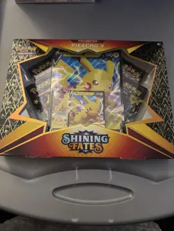 Pokemon TCG Shining Fates Pikachu V Collection Box Factory Sealed Brand New - Image 1