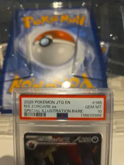 Pokemon TCG N's Zoroark EX 185/159 Sv09: Journey Together PSA 10 Gem Mint - Image 2